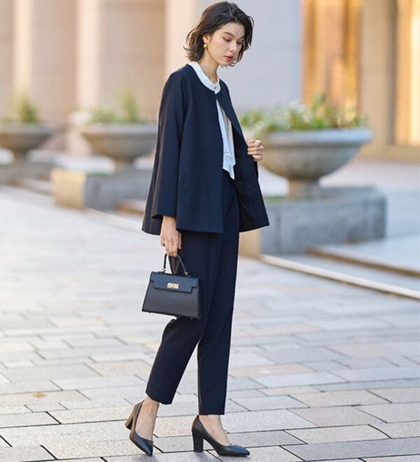 2点セット】フレアーラインジャケットセットアップスーツ - ベルーナ