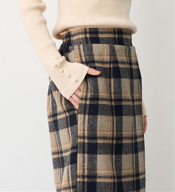 『FENDI』フェンディ (40) チェック柄ナロースカート FENDI』フェンディ (40) チェック柄ナロースカート FENDI