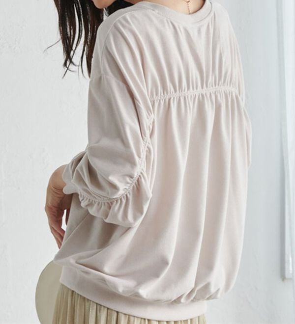 RANAN（ラナン）の「バックギャザーデザインスウェット（カットソー）」｜詳細画像