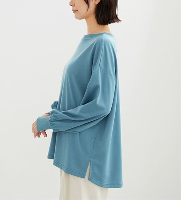 BELLUNA（ベルーナ）の「ロンＴ以上、スウェット未満！ゆったり抜け感プルオーバー（カットソー）」｜詳細画像
