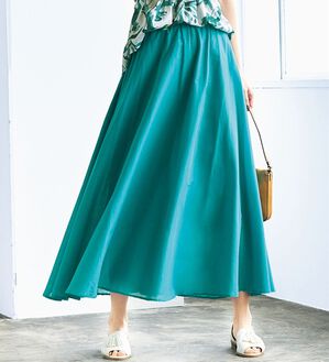 VINNO（ヴィノ）の「綿ボイルサーキュラーマキシスカート（ロングスカート）」｜詳細画像