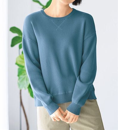 BELLUNA（ベルーナ）の「《ＨｕｇＲｅａｍコットン》やわ編ゆったりニットプルオーバー（ニット・セーター）」