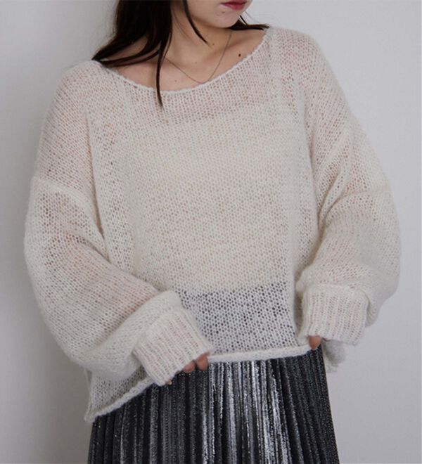 モヘアライクローゲージニット - ベルーナ【公式】