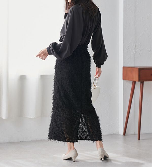 RANAN（ラナン）の「ボリュームボウタイブラウス（ブラウス）」｜詳細画像