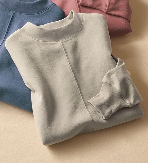 BELLUNA（ベルーナ）の「【メルティポンチ】保湿加工着回しプルオーバー（カットソー）」｜グレージュ