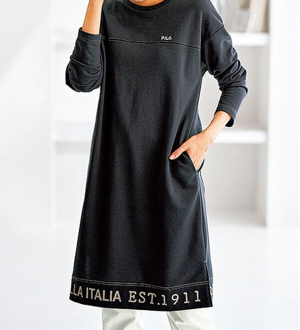 BELLUNA（ベルーナ）の「＜ＦＩＬＡ＞配色ステッチデザインワンピース（その他ワンピース）」｜詳細画像