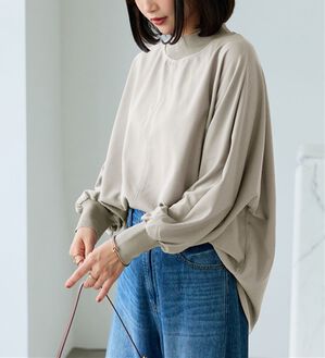 BELLUNA（ベルーナ）の「Ｔシャツ感覚なのにきちんとブラウス見え！カットジョーゼットプルオーバー（ブラウス）」｜トープ