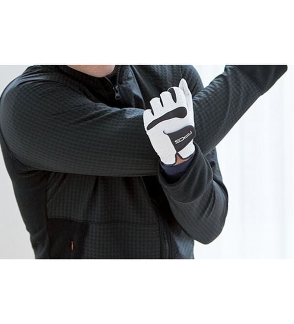 「＜コムルヴァン・オム・ゴルフ＞のびのび快適フリースブルゾン（メンズブルゾン）」｜詳細画像