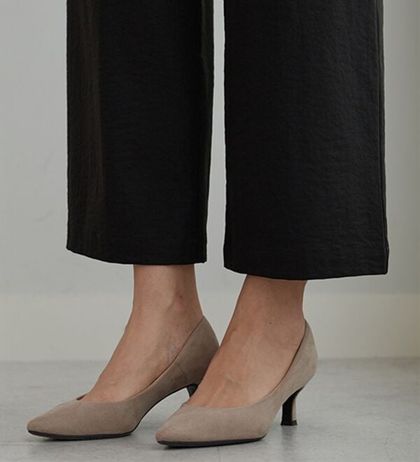 BELLUNA（ベルーナ）の「《快適Ｌａｂ．》サラもち！快適ビンテージ調素材ワイドパンツ（ワイドパンツ・ガウチョ）」｜詳細画像