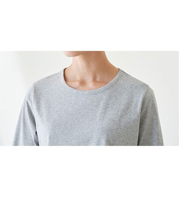 BELLUNA（ベルーナ）の「綿１００％抗菌防臭汗ジミ対策プルオーバー（カットソー）」｜詳細画像