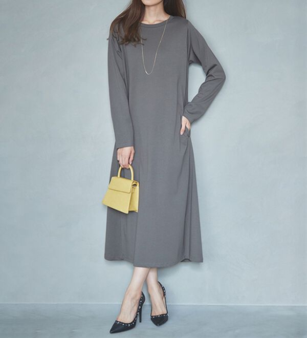 RANAN（ラナン）の「【選べる２丈】＜ＢＣ＞ポケット付マキシワンピース（その他ワンピース）」｜詳細画像