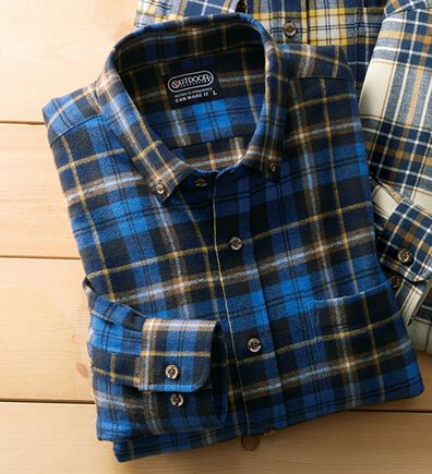 「＜アウトドアプロダクツ＞ふんわり起毛柔らかチェックネルシャツ（メンズシャツ）」