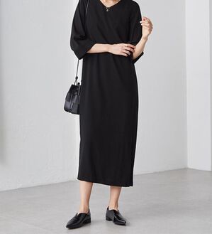 RANAN（ラナン）の「洗える！シンプルロングワンピース（ブラックフォーマル（喪服・礼服））」｜詳細画像