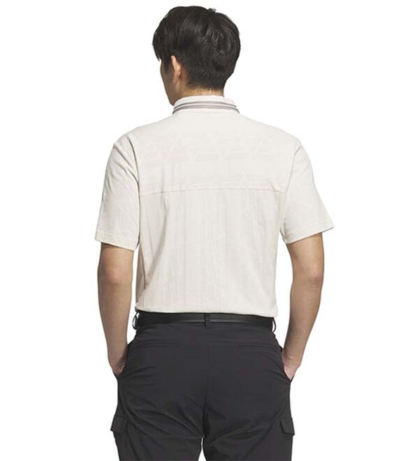 「＜ａｄｉｄａｓ＞ビヨンドザコースジャガードＢＯＳロゴ半袖シャツ（メンズポロシャツ）」｜詳細画像