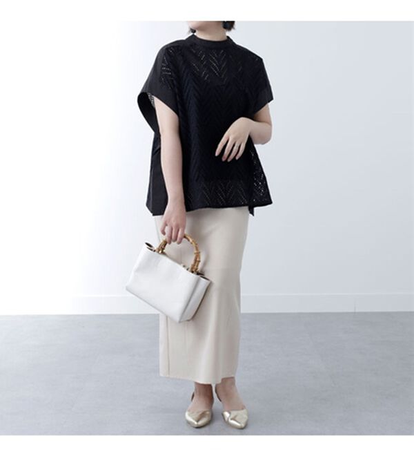 BELLUNA（ベルーナ）の「リーフ刺しゅうブラウス（ブラウス）」｜詳細画像