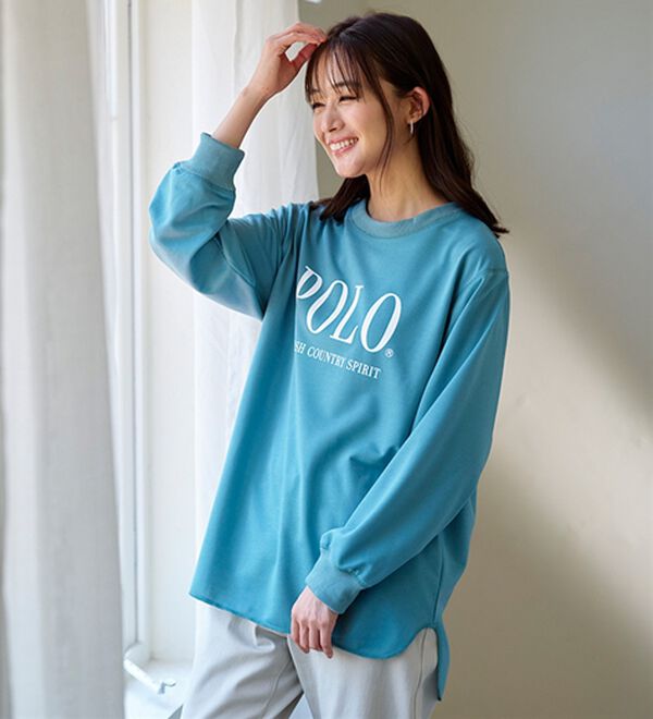 BELLUNA（ベルーナ）の「【ＰＯＬＯ　ＢＣＳ】ミニ裏毛素材デザイントップス（カットソー）」｜詳細画像