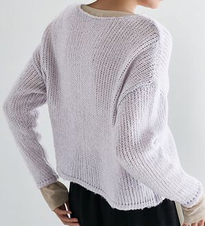 RANAN（ラナン）の「モヘアタッチローゲージシアーニット（ニット・セーター）」｜ライトグレー