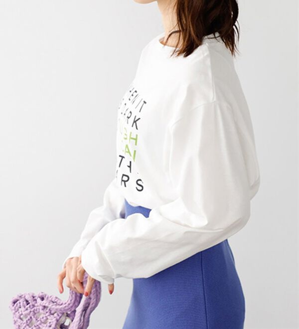 GeeRA（ジーラ）の「綿１００％アソートロゴロングＴｅｅ（カットソー）」｜詳細画像