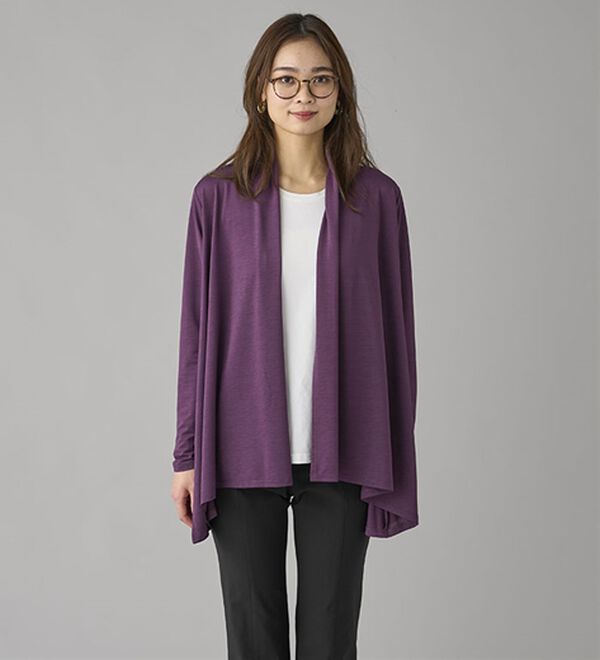 BELLUNA（ベルーナ）の「＜クールスラブ＞ドレープカーディガン（その他カーディガン）」｜詳細画像