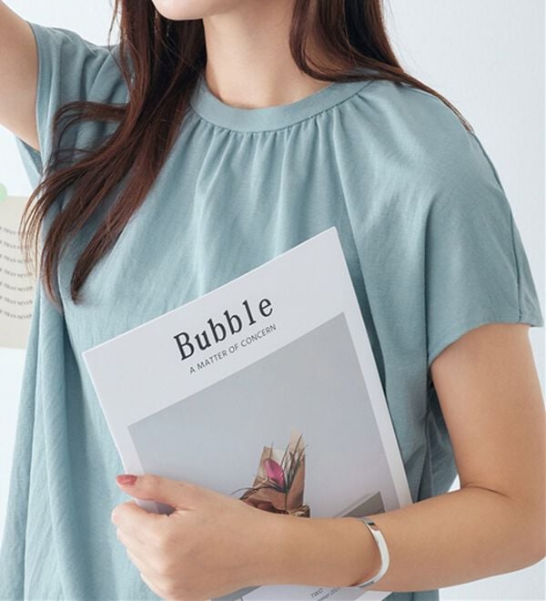 シロアンさま専用❤️ 接触冷感】ギャザーデザインカットソーブラウス - ベルーナ【公式】