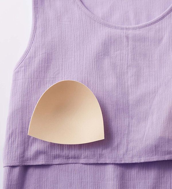 LAVIENNE（ラヴィエンヌ）の「【４色組】ブラいらずの綿１００％楊柳トップス（肌着・インナーウェア）」｜詳細画像