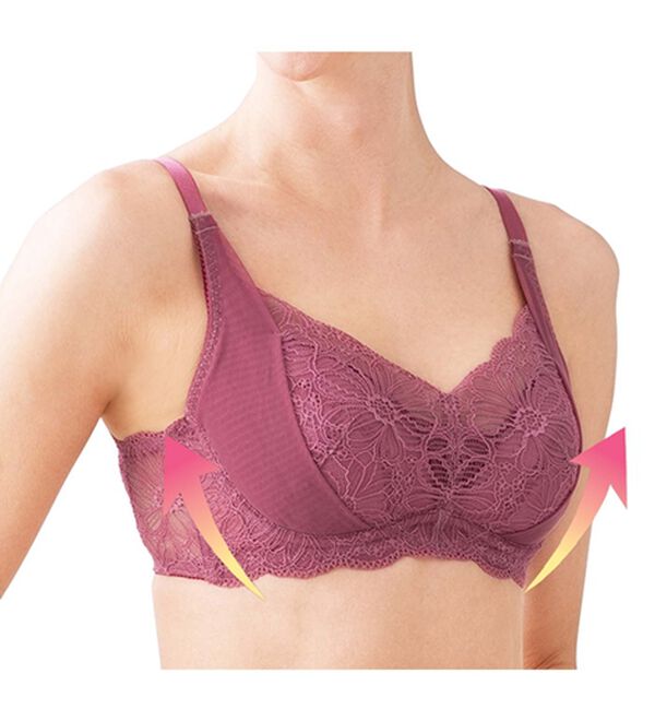 LAVIENNE（ラヴィエンヌ）の「【２色組】下がり胸さんのスッと持ち上げブラ（ブラジャー）」｜詳細画像