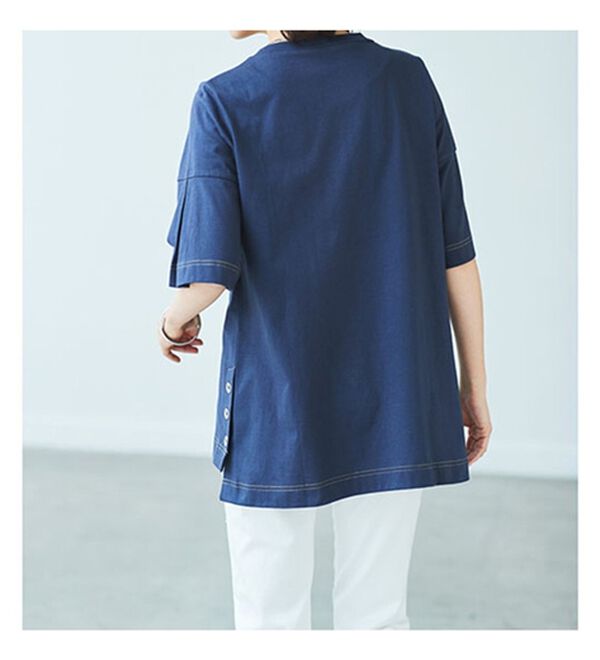 BELLUNA（ベルーナ）の「ひんやりキシリトール加工綿１００％プルオーバー（カットソー）」｜詳細画像