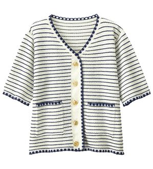 kana@プロフ確認必須 shellerサマーツイードカーディガン kana@プロフ