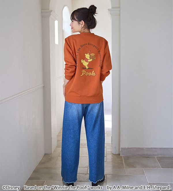 BELLUNA（ベルーナ）の「＜Ｄｉｓｎｅｙ＞【プー】バックプリント裏起毛トレーナー（トレーナー・スウェット）」｜詳細画像
