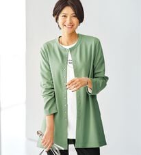 BELLUNA（ベルーナ）の「時短コーデ！ダンボール素材ロングカーデアンサンブル（アンサンブル）」