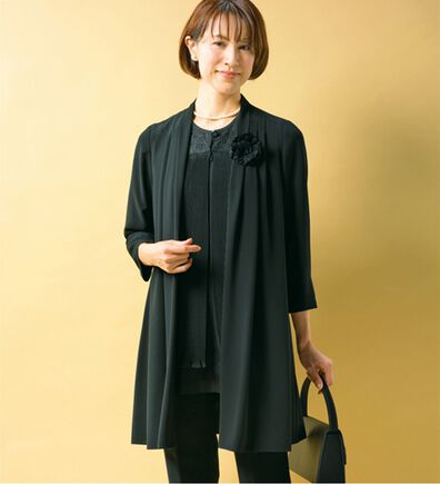 ルフラン（ルフラン）の「ドレープジャケット（ブラックフォーマル（喪服・礼服））」