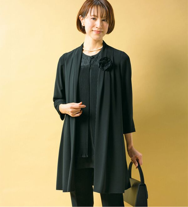 ルフラン（ルフラン）の「ドレープジャケット（ブラックフォーマル（喪服・礼服））」｜1