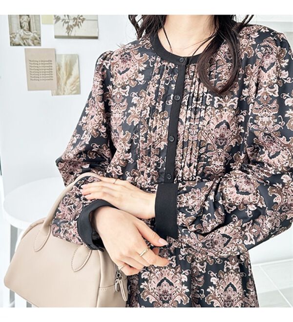 GeeRA（ジーラ）の「大人プリントロングワンピース（ロングワンピース）」｜詳細画像