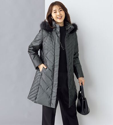 ルフラン（ルフラン）の「フォックスファー付ダウンコート＜コリントス＞（ダウンコート・ジャケット・ベスト）」