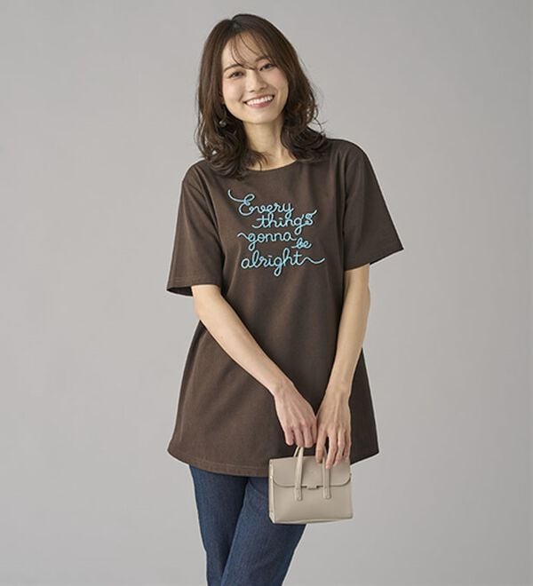 BELLUNA（ベルーナ）の「一枚で着映えるデコラＴ（Tシャツ）」｜詳細画像