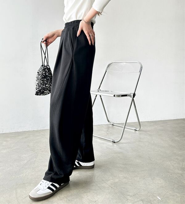 GeeRA（ジーラ）の「サイドタックイージースウェットパンツ（フルレングスパンツ）」｜詳細画像