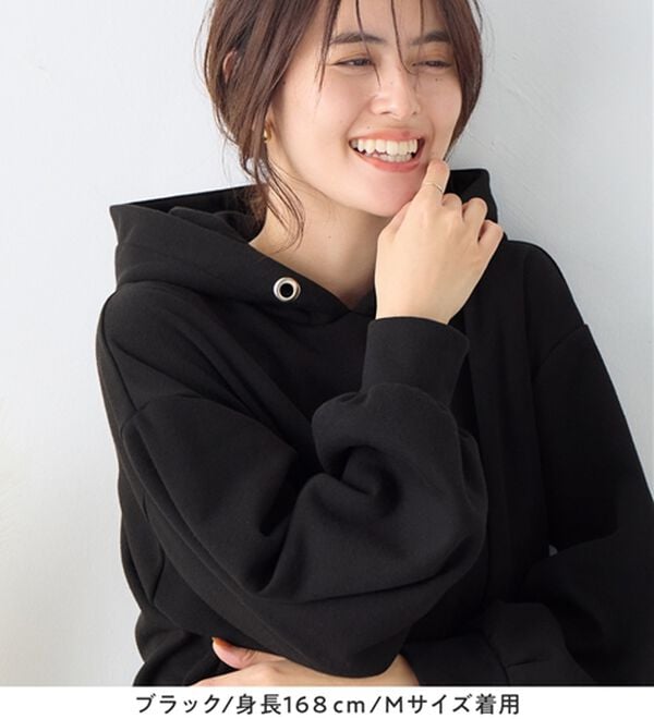 Viola e Viola（ヴィオラ エ ヴィオラ）の「【毛玉になりにくい】ふんわり柔らか裏起毛パーカー（パーカー）」｜詳細画像