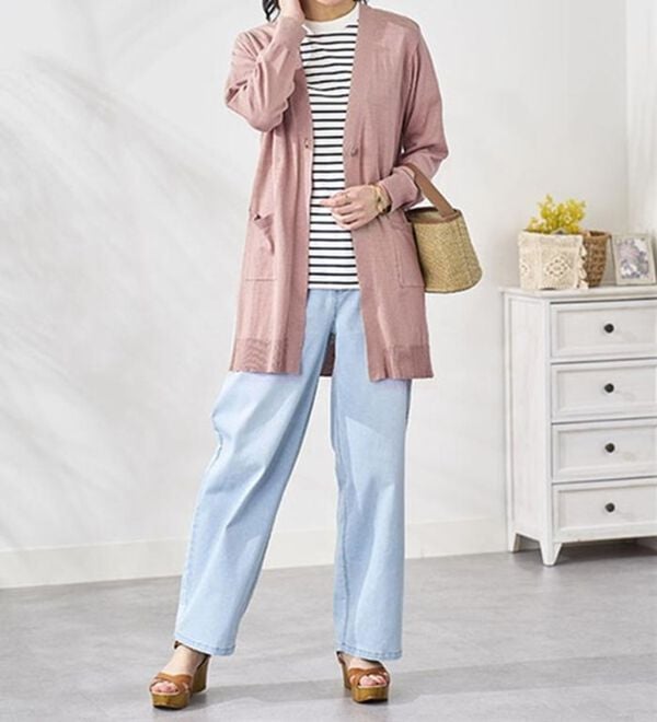 BELLUNA（ベルーナ）の「ヒンヤリ冷感！洗えるロング丈カーディガン（ニットカーディガン）」｜詳細画像