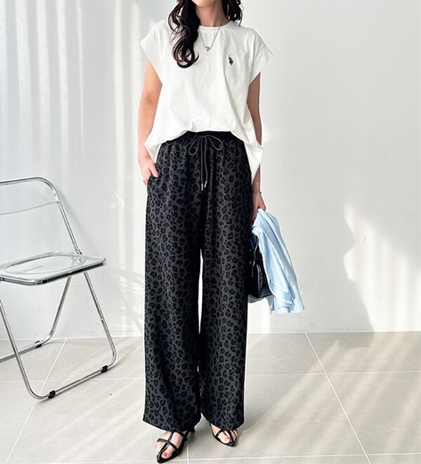 GeeRA（ジーラ）の「さらさら涼感イージーパンツ（フルレングスパンツ）」｜詳細画像