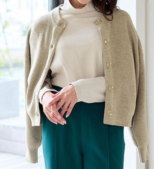 RANAN（ラナン）の「畦ニットカーデ&times;ベロアキャミワンピ（ロングワンピース）」｜詳細画像