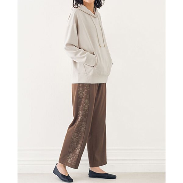 BELLUNA（ベルーナ）の「＜ｍｏｚ＞ぬくぬくイージープリントパンツ（フルレングスパンツ）」｜詳細画像