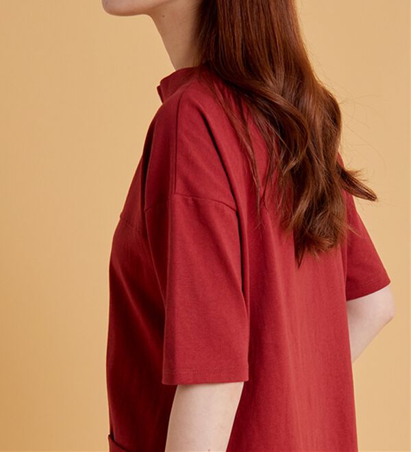 BELLUNA（ベルーナ）の「抗菌防臭綿１００％切替デザインプルオーバー（カットソー）」｜詳細画像