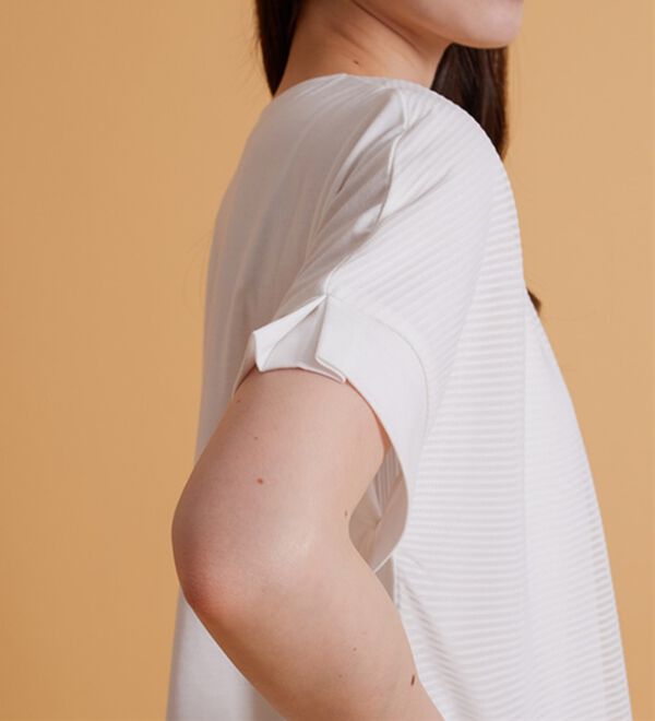 BELLUNA（ベルーナ）の「ボーダーチュール重ねチュニック（チュニック）」｜詳細画像