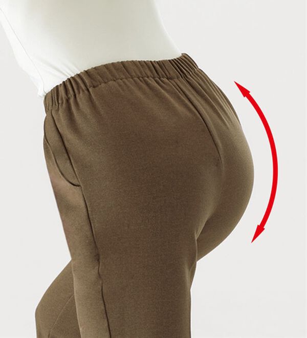 ルフラン（ルフラン）の「【３本組】日本製ふわふわゆったりスラックス（フルレングスパンツ）」｜詳細画像