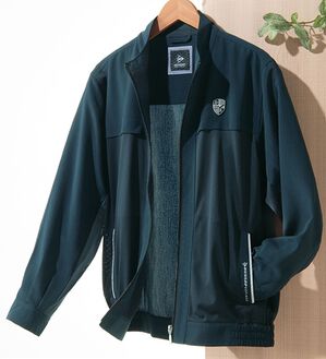 「＜ダンロップ・リファインド＞楊柳メッシュブルゾン（メンズブルゾン）」｜ネイビー