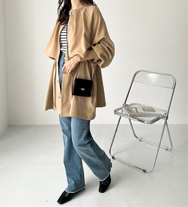 GeeRA（ジーラ）の「ケープデザインミドル丈マンパー（ブルゾン）」｜詳細画像