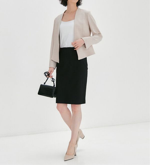 RANAN（ラナン）の「夏に嬉しい機能付！ストレッチタイトスカート（ひざ丈スカート）」｜詳細画像