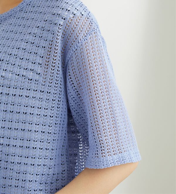 BELLUNA（ベルーナ）の「透かし編プルオーバーアンサンブル（アンサンブル）」｜詳細画像