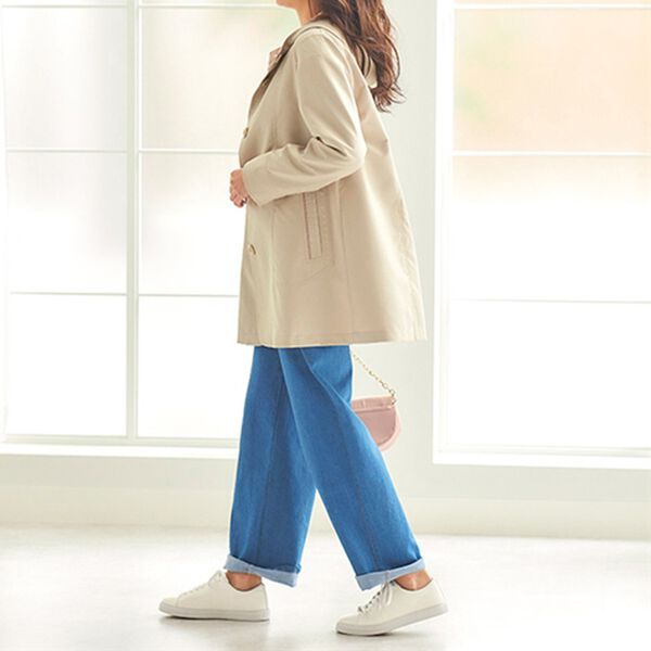 BELLUNA（ベルーナ）の「花粉対策！配色スプリングコート（ハーフコート）」｜詳細画像