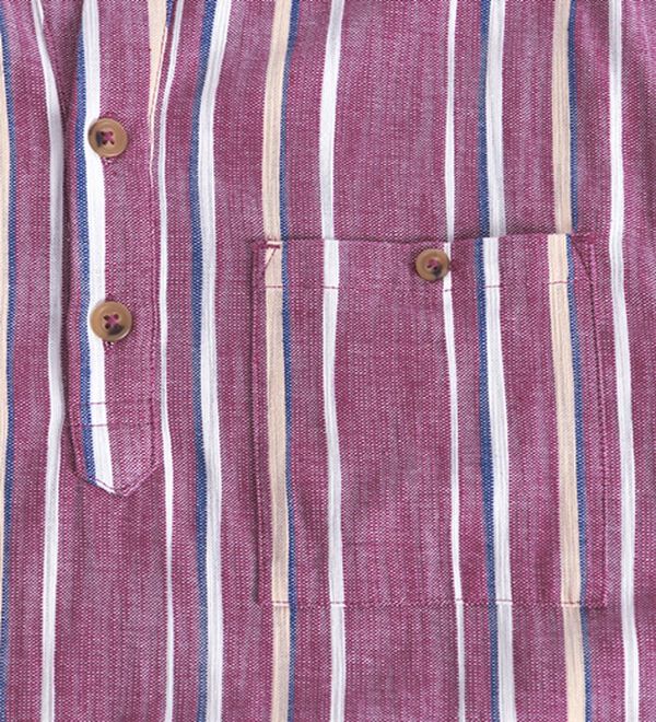 「ざっくり木綿のゆったりリラックスシャツ（メンズシャツ）」｜詳細画像